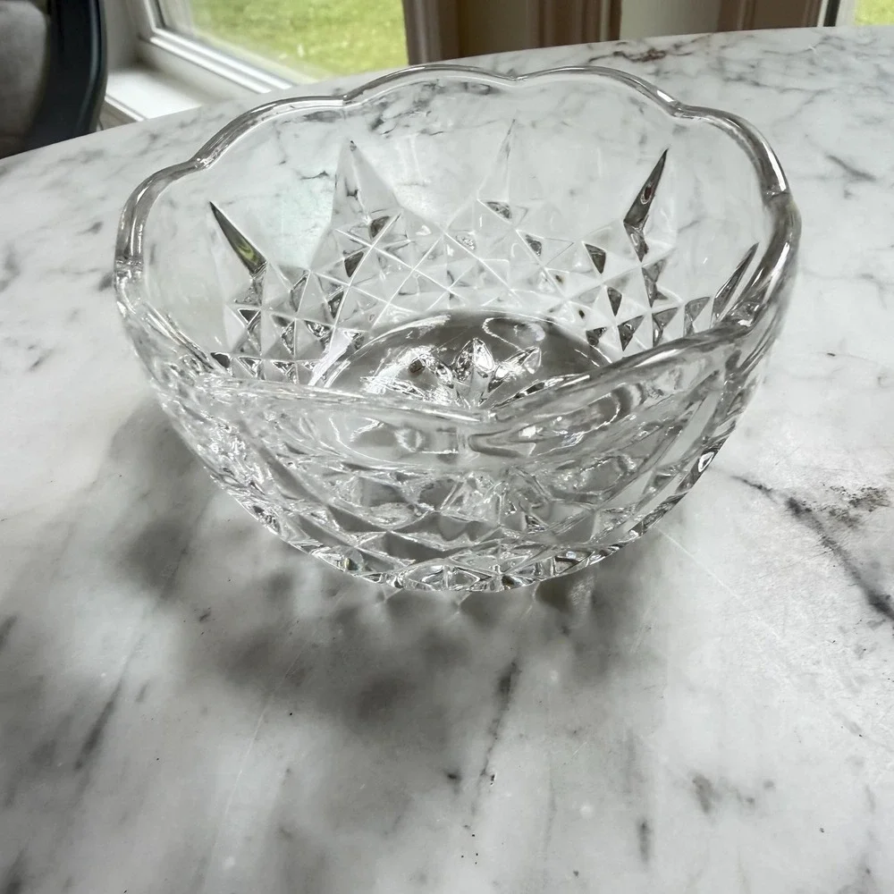 NEW VTG Crystal Creamer and Sugar Bowl Set‎ Elegant Yugoslavia 24% Lead Crystal